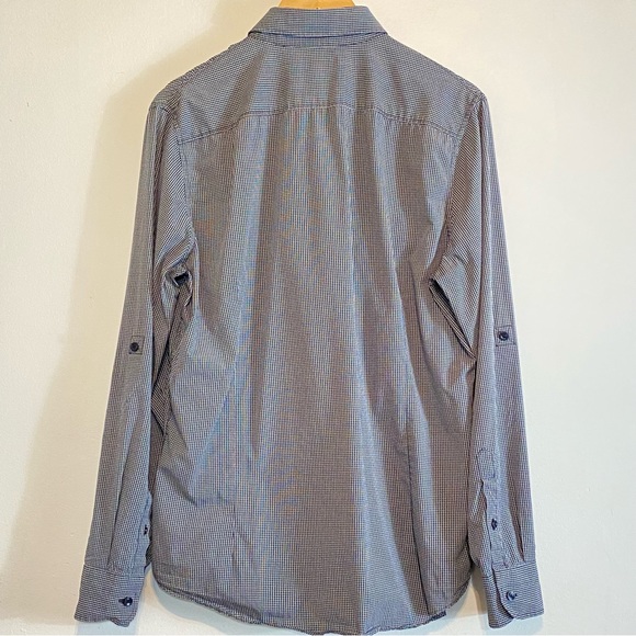 Murano Wardrobe Essentials Button Down Black and White Checked Shirt siz… - Picture 6 of 13